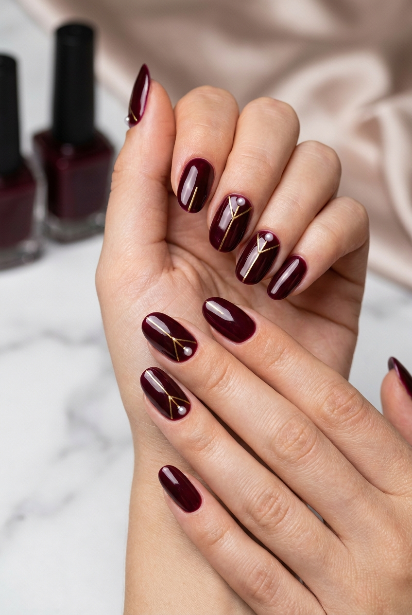 Custom nail art design